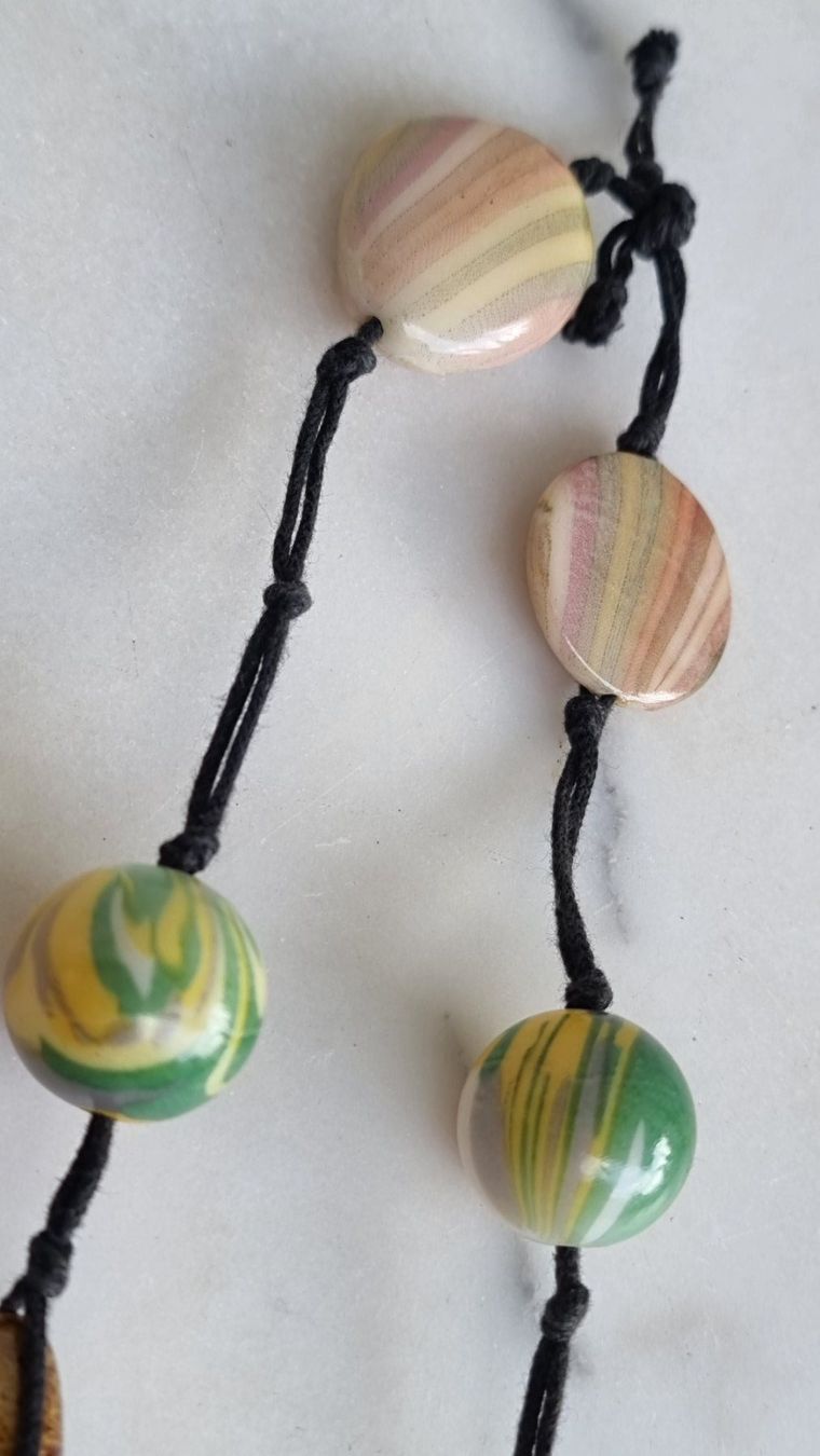 Ketten: Bunte Halskette, Sommerkette, Statementkette, Boho Kette 222 – Gebraucht aus Wald ZH von Martin79 3