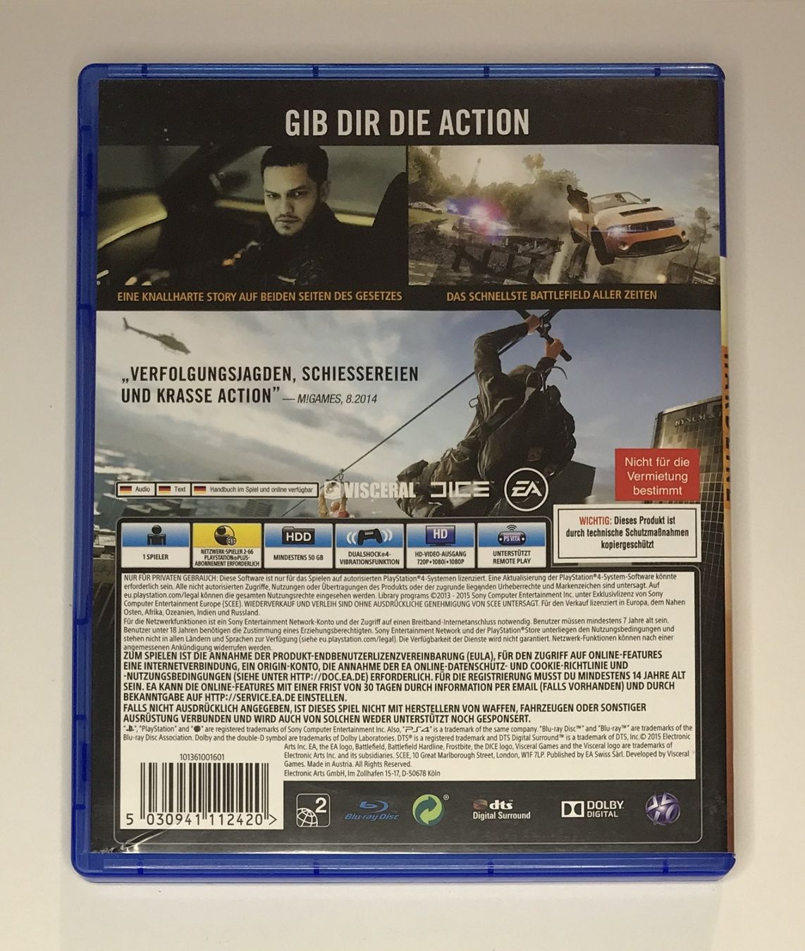 Spiele: PS4 - Battlefield: Hardline – Gebraucht aus Allschwil von Bullach 2