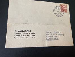 F. Lanzano Essigfabrik Solothurn mit ZN 257 RM