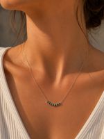 925 Sterling Silber Kette mit Zirkonia