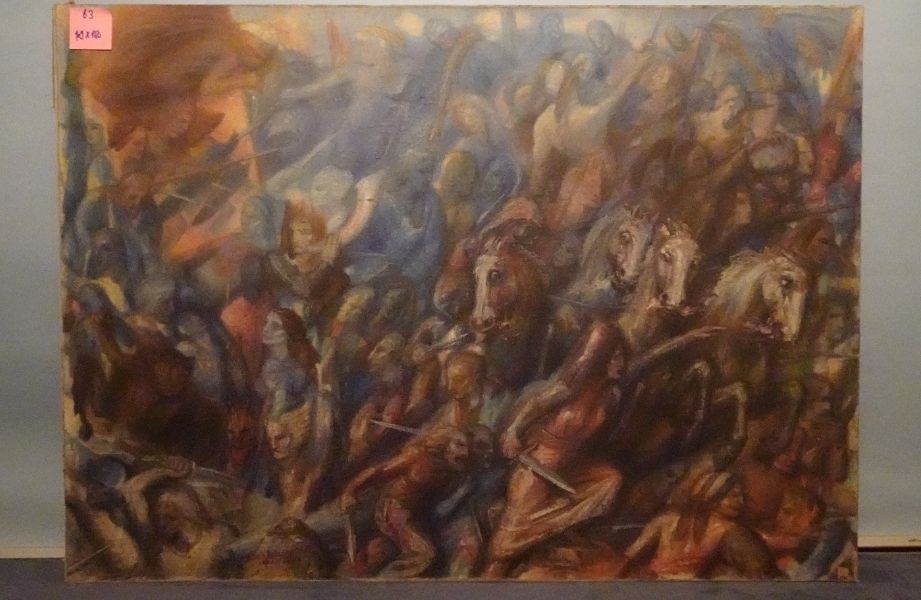 Dipinti: Triptychon gemalt 1944 Grossformatig – Usato da Suhr venduto da Fritz28 2