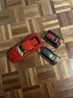 3 Modellautos Ferrari, Mercedes, Jaguar