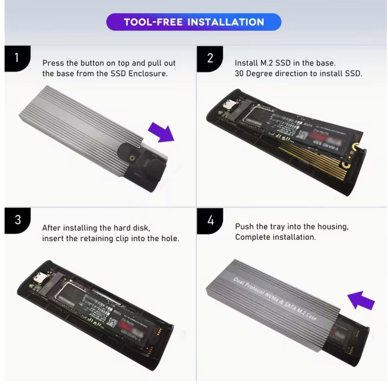 Dockingstation: M.2 NVME+SATA SSD Gehäuse 10Gbps – Neu und originalverpackt aus Mels von Zeppelin08 4