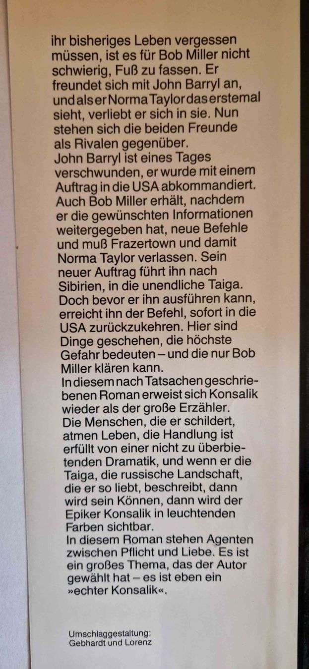 Libri: Konsalik - Das Doppelspiel – Usato da Schwanden GL venduto da Afredolino 2
