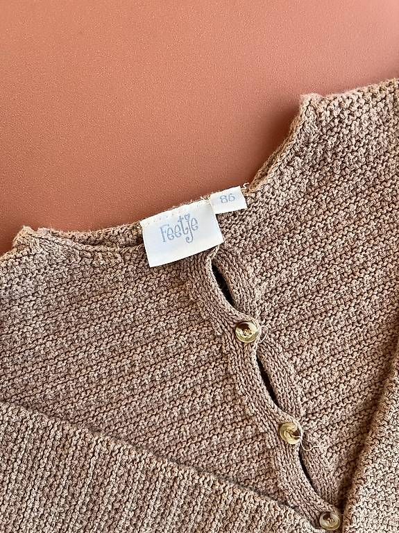 Giacche & Cappotti: Feetje Strickjäckchen Gr. 86 camel – Usato da Cham venduto da nininanana 1