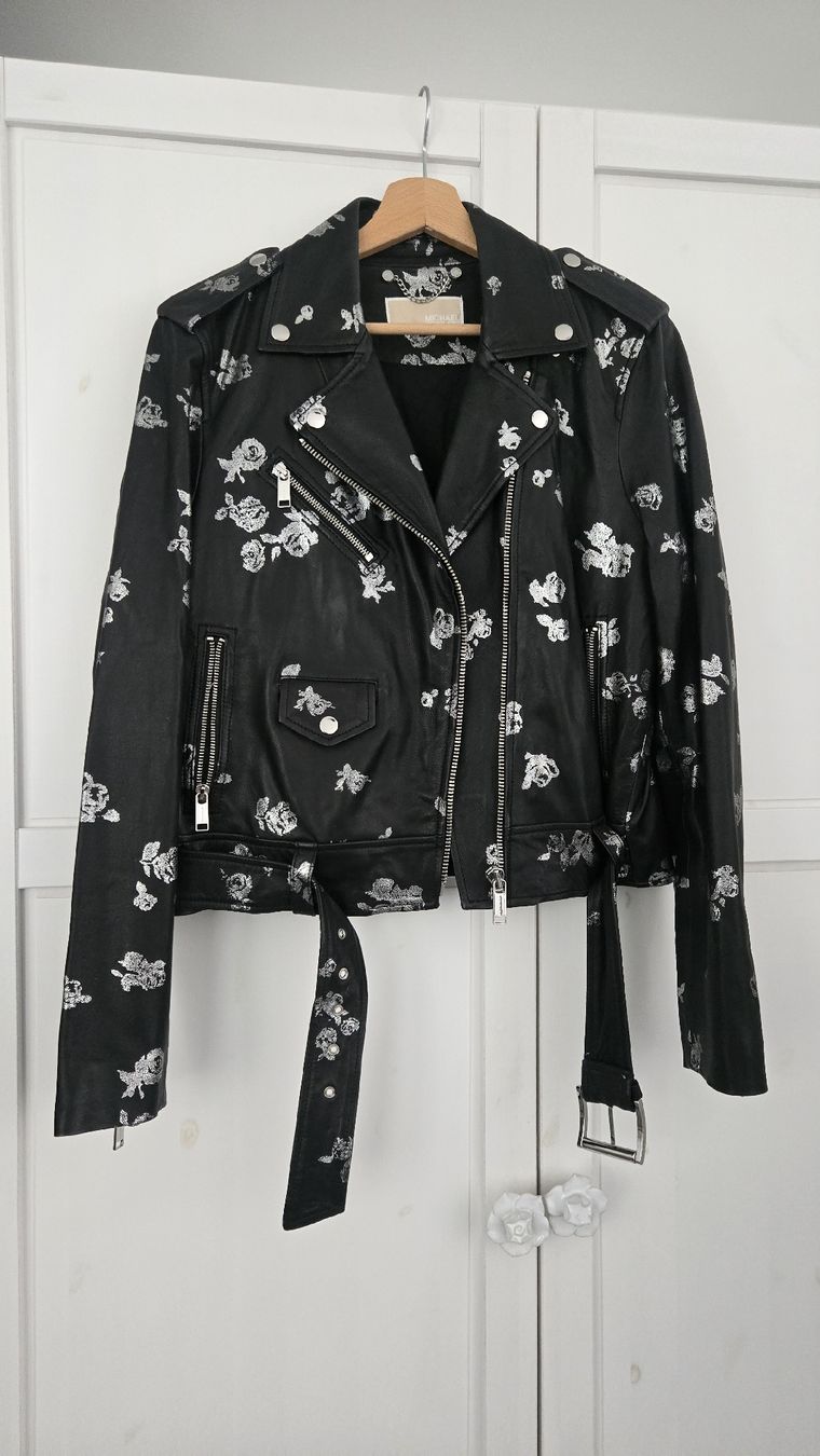 Giacche: Michael Kors Leather Jacket Floral Print Size M  – Usato da Basel venduto da sca_52mn