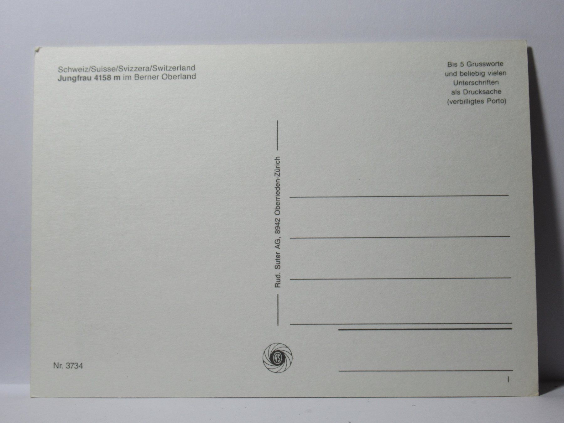Cartoline postali: Jungfrau – Nuovo (secondo la descrizione) da Grenchen venduto da Bluemchen1900 1