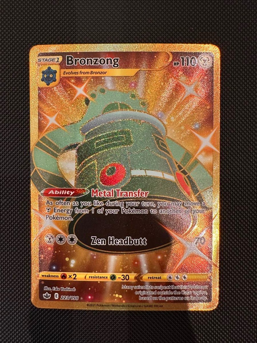 Pokémon Sammelbilder & Trading cards: Pokemon Bronzong CRE 223/198 - EN – Neu (gemäss Beschreibung) aus Safenwil von wavevision