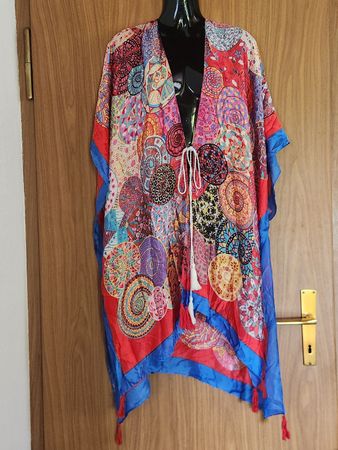 Joli pareo soie d'été coloré style bohème, taille unique,