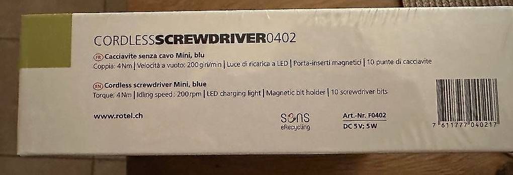 Alle Werkzeuge: Tournevis sans fil Mini – Gebraucht aus Genève von JWLIU 2