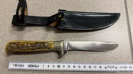 PUMA 3589 Jagdmesser Solingen – Hirschhorngriff