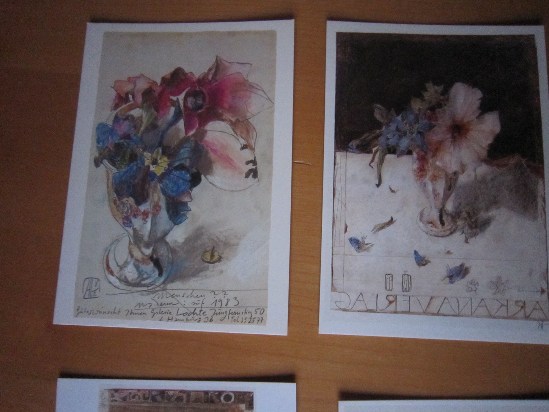 Cartes postales: Schöne Postkarten HORST JANSSEN BLUMEN – D'occasion à Gordola par Polentaefung 1
