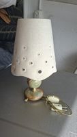 Vintage Tischlampe mit Onyx-Fuss, 60er Jahre Design!