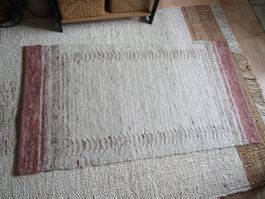 SCHAFSCHURWOLLE TEPPICH  70X130