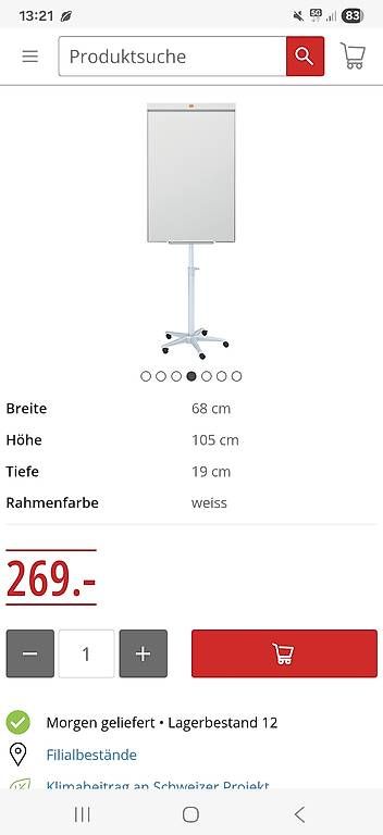Lavagne: Nobo Flipchart Classic, Neupreis 269 – Usato da Erlenbach ZH venduto da Katharinaaa 1