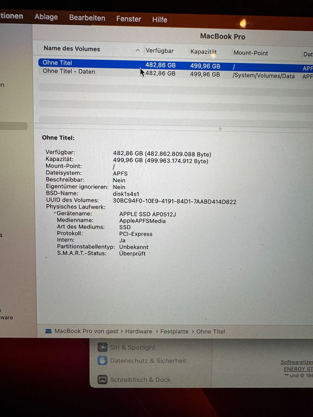 Apple Notebooks: MacBook Pro 13 – Gebraucht aus Adliswil von Busys 3