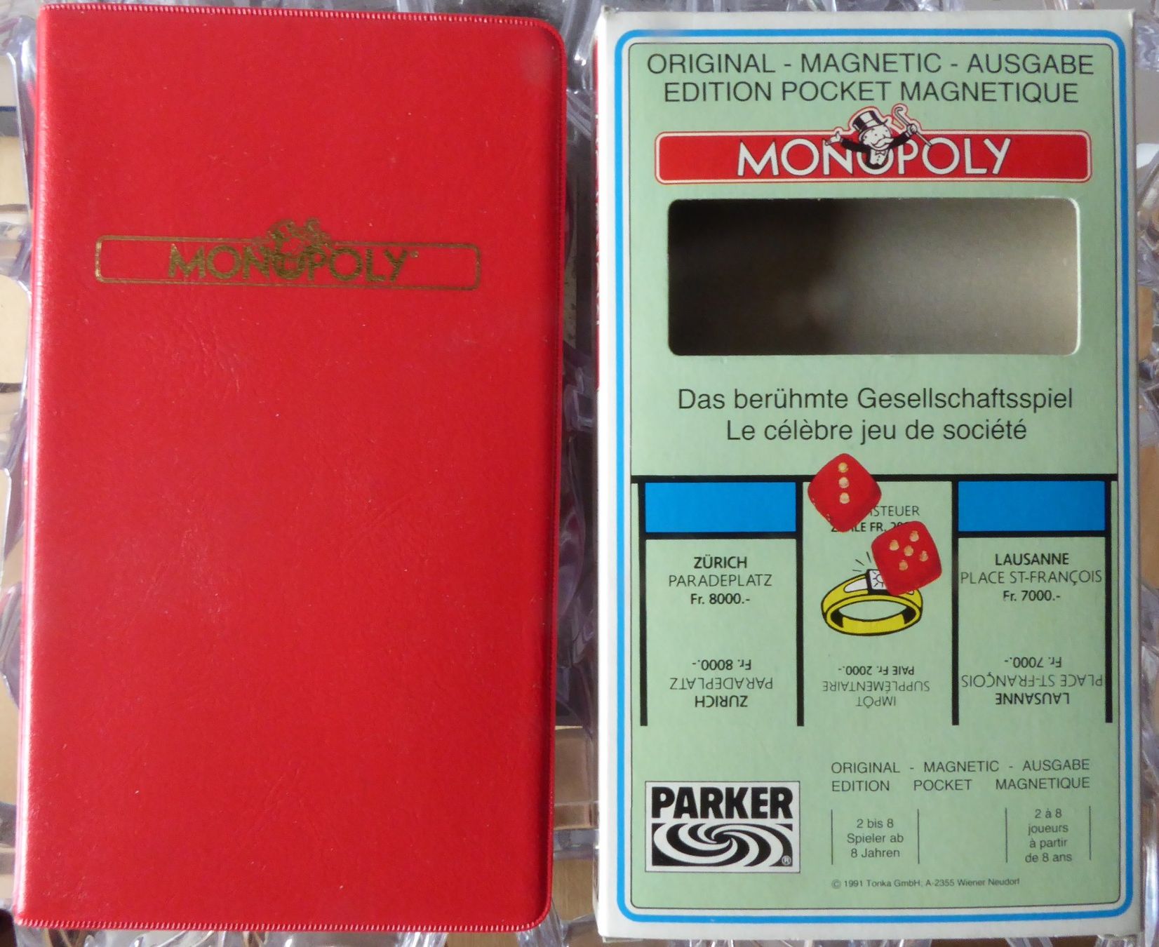 Parker Giochi: Monopoly Mini Original-Magnetic-Ausgabe 1991 – Usato da Gossau SG venduto da tenerife11 1