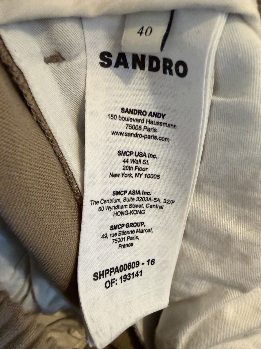 Sandro Pantaloni: Pantaloni SANDRO beige taglia 40 usati – Usato da Lugano venduto da can_xdd8 9