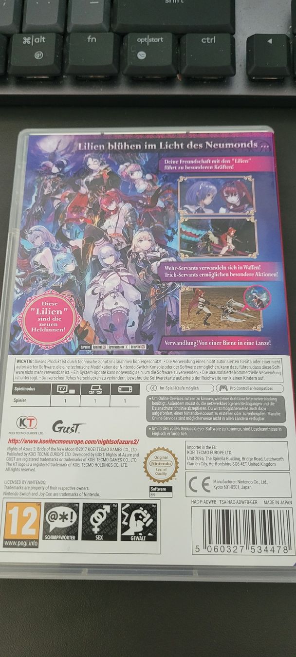 Nintendo Spiele: Night of Azure 2 – Neu (gemäss Beschreibung) aus Meyrin von Kudo97 1