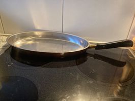 Ovale Fisch-Pfanne aus Kupfer, ohne Deckel