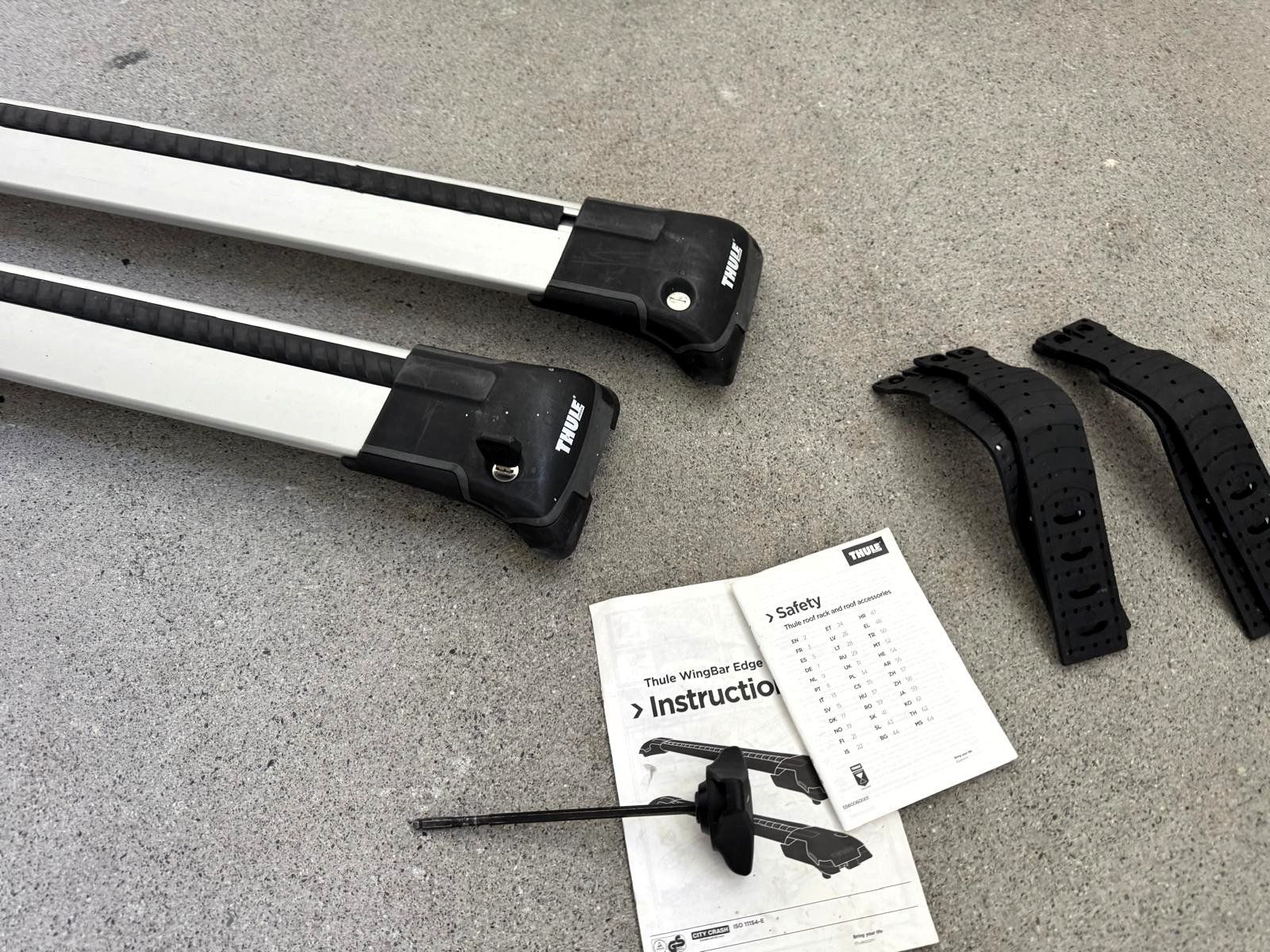 Thule Portapacchi: Dachträger THULE WingBar Edge (105-115cm) offene Dachreling – Usato da Sempach venduto da sta_p662 1