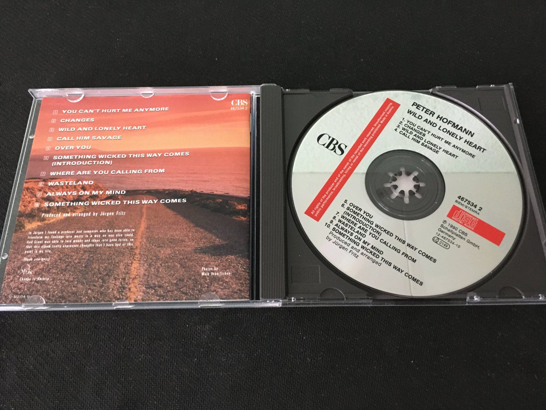 CD: Peter Hofmann - Wild and lonely heart -CD- – Usato da St.Gallen venduto da MedienJoe 1