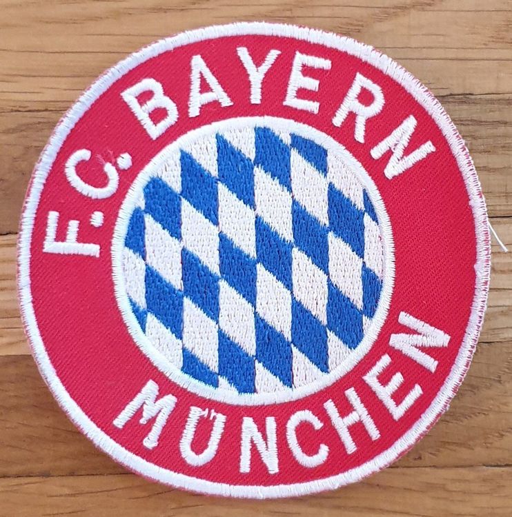 FC Bayern München Aufnäher 3er Set - Patches FCB In Rot/Weiß + Autogrammkarte