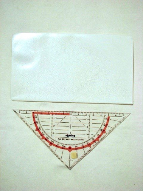 ROTRING Geo Zeichen Dreieck Winkel Messer Lineal transparent (Neu ...