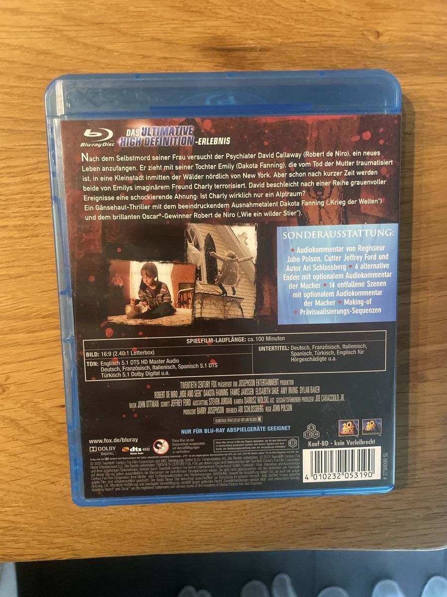 Alle DVDs: Hide and Seek (2005,selten) BluRay – Gebraucht aus Hagendorn von masterchieff 1