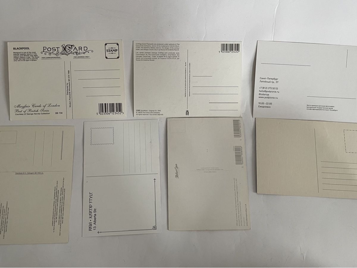 Cartoline postali: 7 Postkarten – Nuovo (secondo la descrizione) da Zürich venduto da daria_m 1