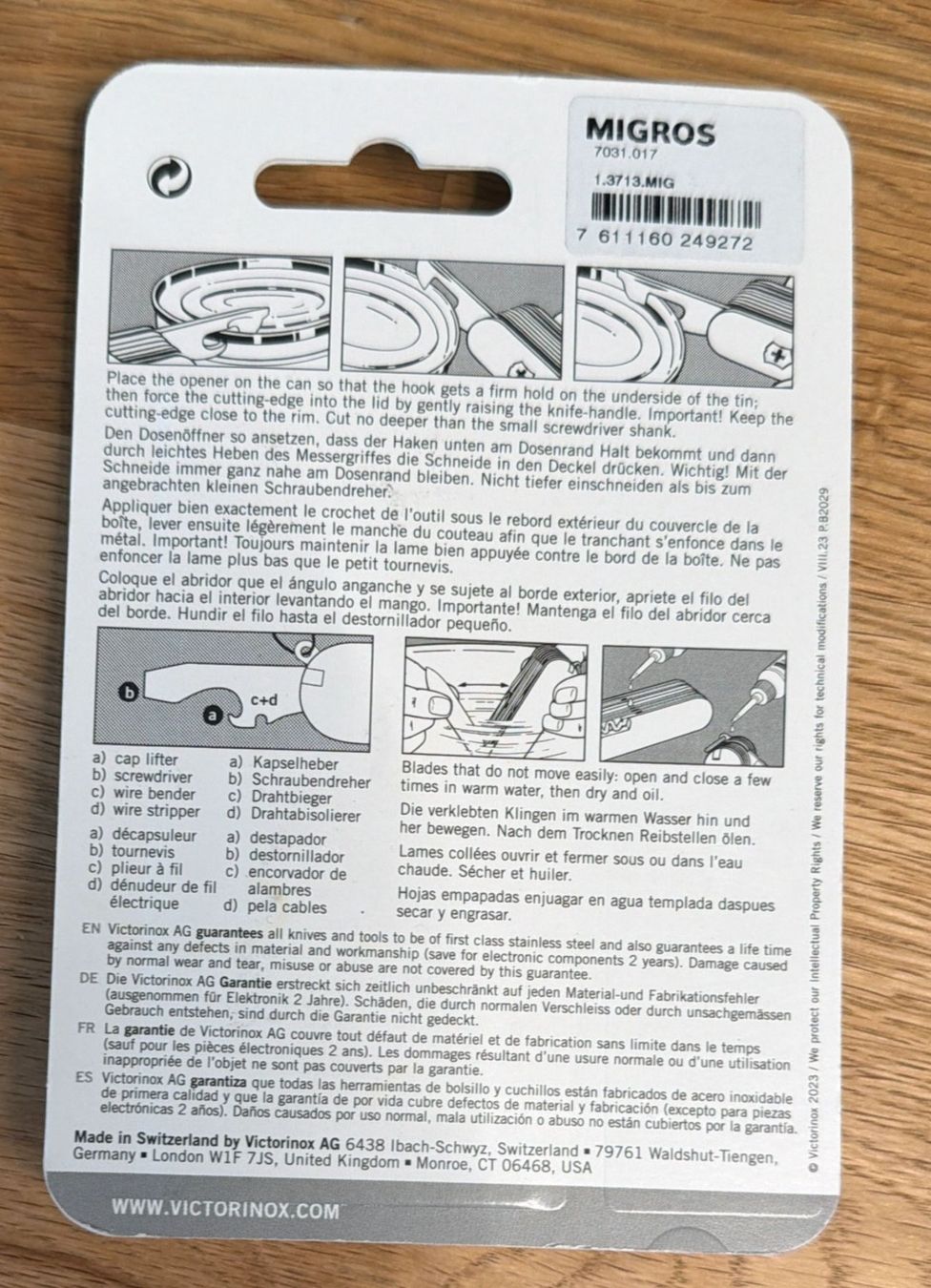 Victorinox Coltelli tascabile: VICTORINOX 15 FUNCTIONS SACKMESSER – Nuovo e nell'imballaggio originale da Zürich venduto da Frei-Occasionen 1