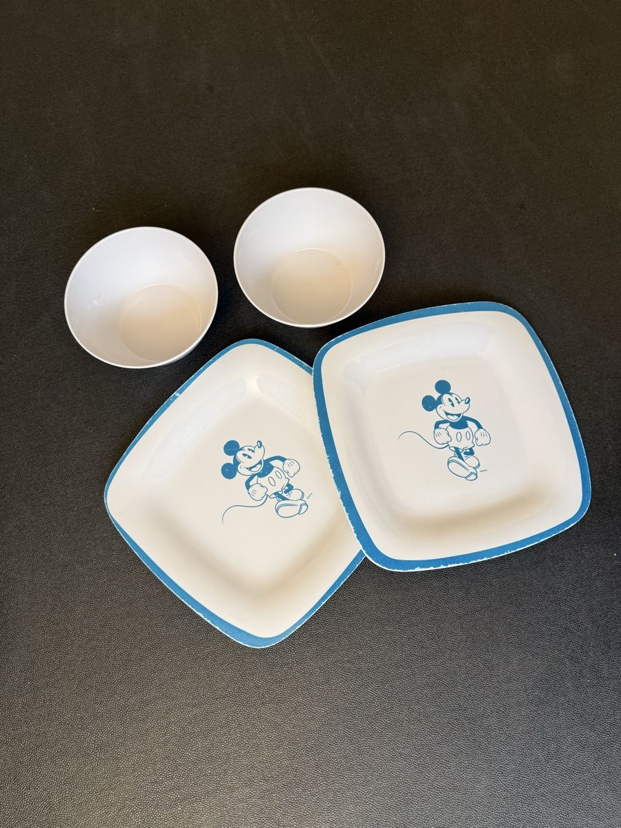 Disney Set di piatti: Original Mickey Mouse Plates & Bowls - Set of 4 – Usato da Horgen venduto da thesilverarrow 5