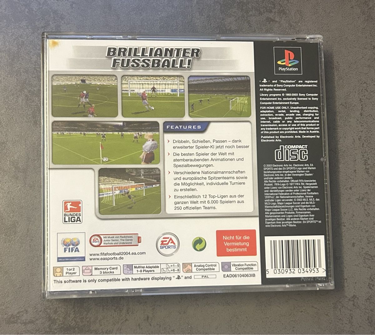 Spiele: FIFA Football 2004 PS1 Game – Gebraucht aus ulisbach von efbtr 2