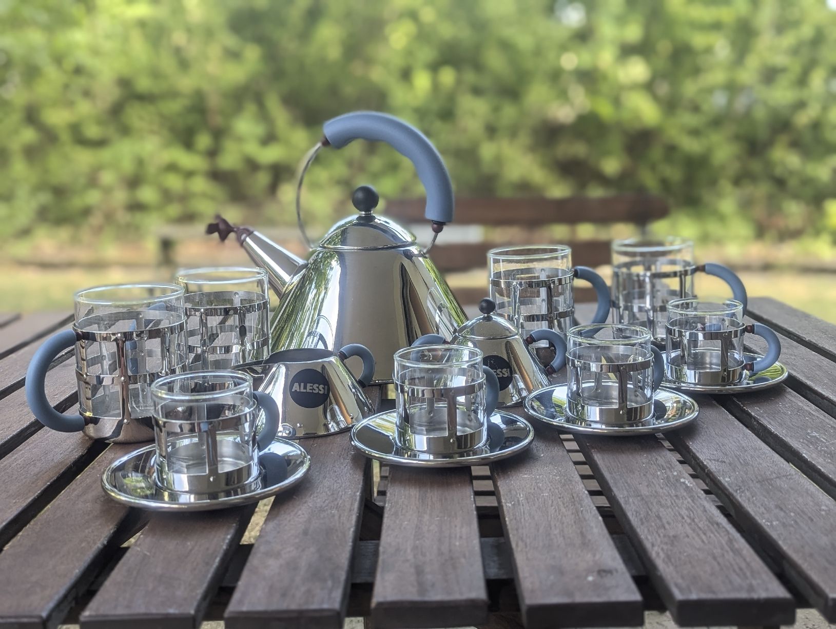 Alessi Services de table: Alessi Michael Graves Blue Tea & Coffee Set  – D'occasion à Erlinsbach SO par Meytalien