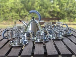 Alessi Michael Graves Blue Tea & Coffee Set 
