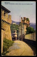 AK Bellinzona, Castello Unterwalden veduto dalle mura del Ca