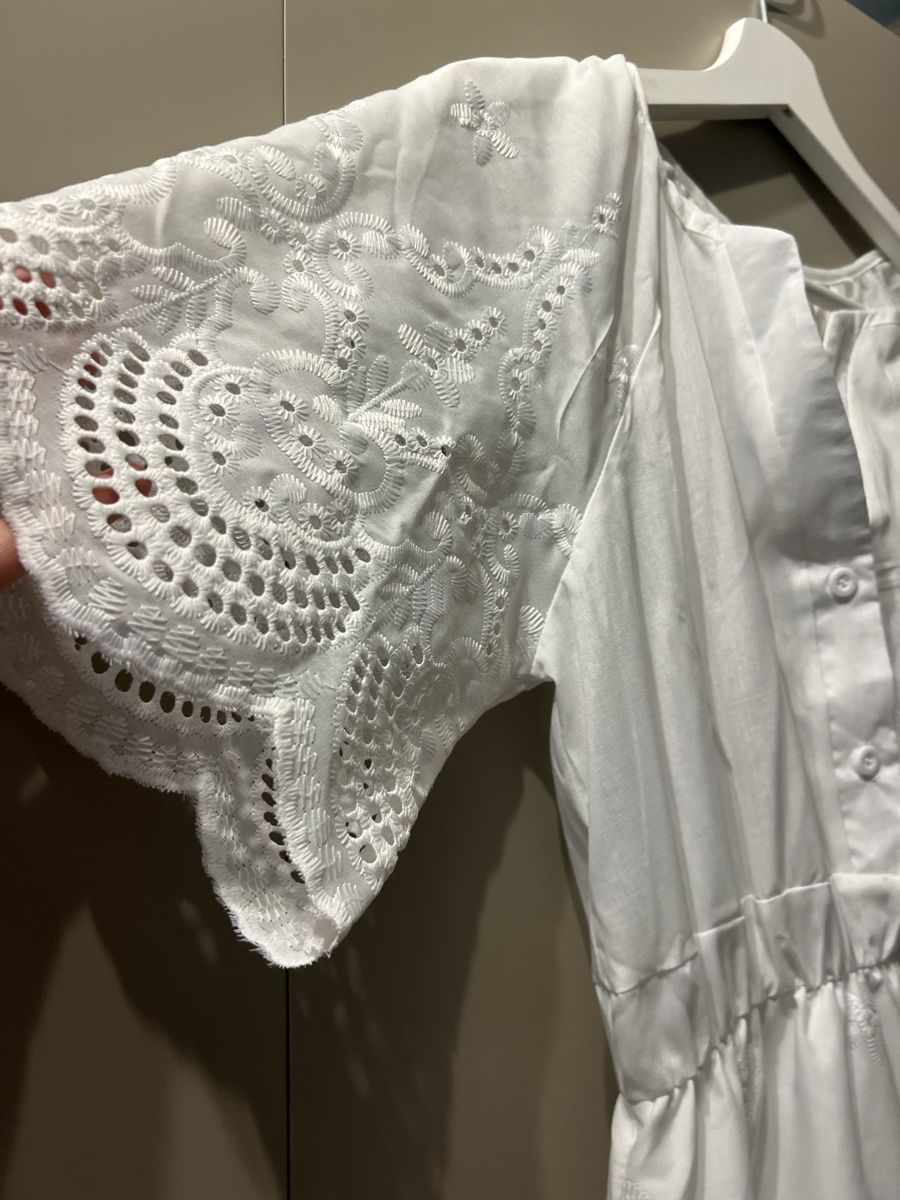 Vestiti: Kleid weiss bestickt Maxilänge  – Usato da Zürich venduto da R1908 1