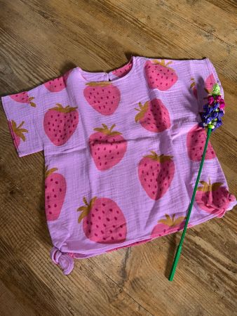 Musselinbluse handmade 110/116 - *NEU*
