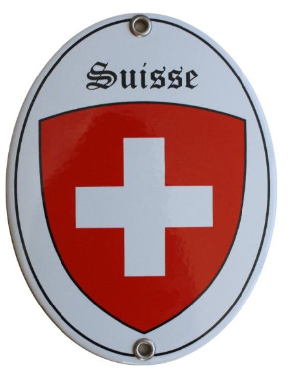 Insegne: Emailschild - Suisse – Nuovo e nell'imballaggio originale da Ennetbürgen venduto da open24shop