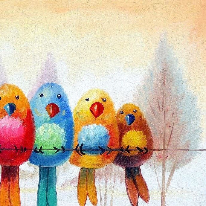 Riproduzioni & Creazioni: Modern Art - Lucky Birds – Nuovo (secondo la descrizione) da Larnaca venduto da KunstDepot24 3
