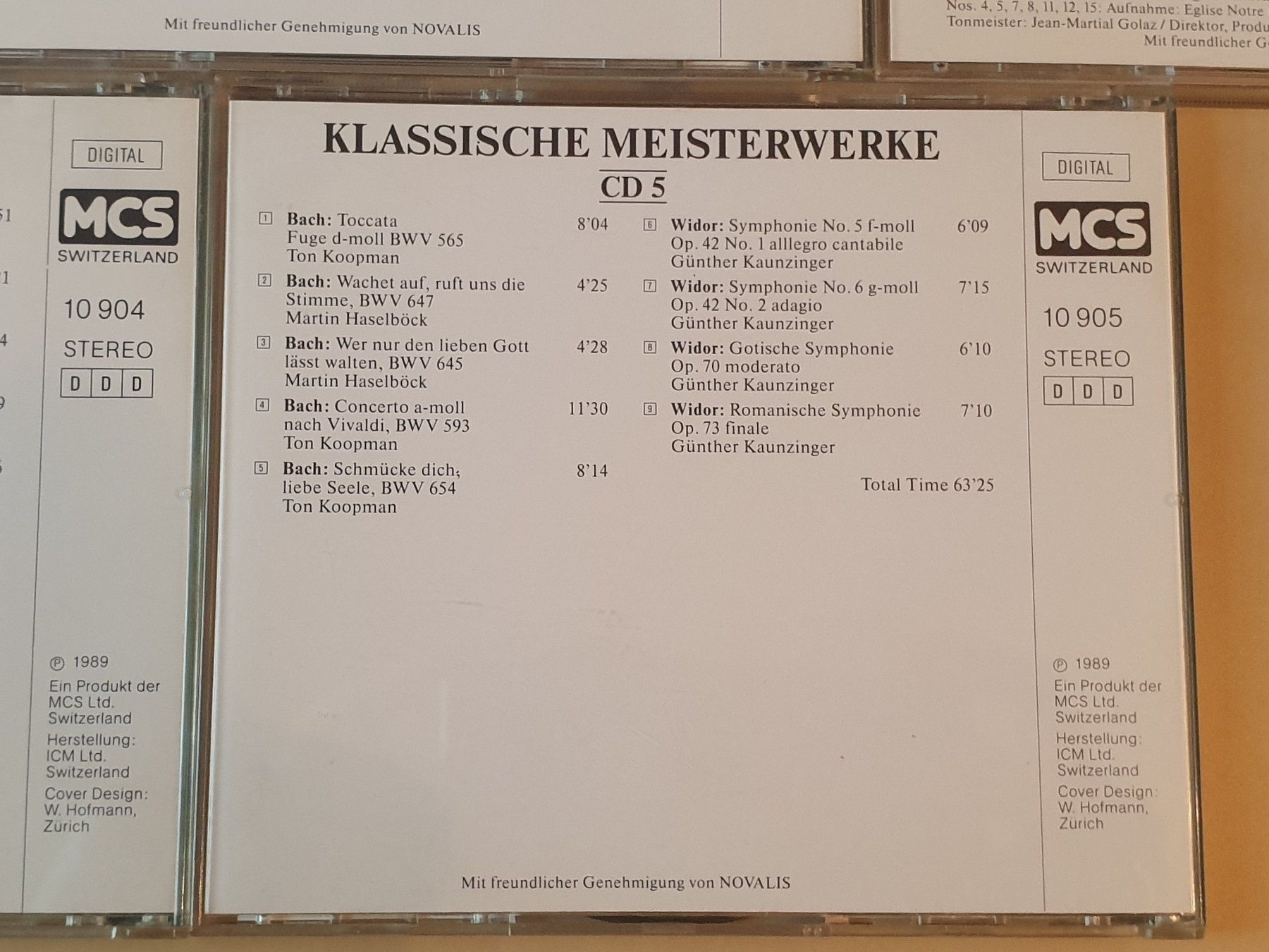 CDs: Klassische Meisterwerke 5 CDs – Gebraucht aus Stansstad von collectorsshop 5