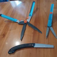 Rasenschere , Heckenschere , Handsäge  Gardena