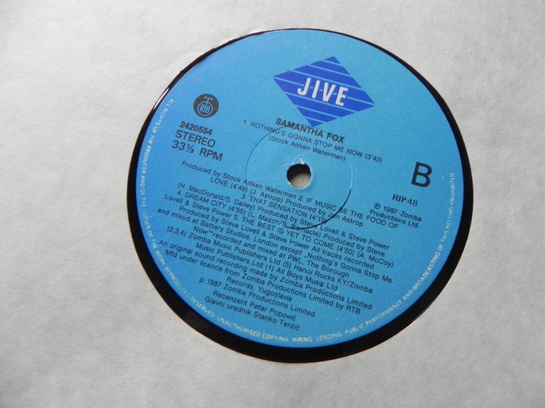 Dischi in vinile: LP brit. Pop Sängerin Samantha Fox 1987 – Usato da Siebnen venduto da krimsie 5