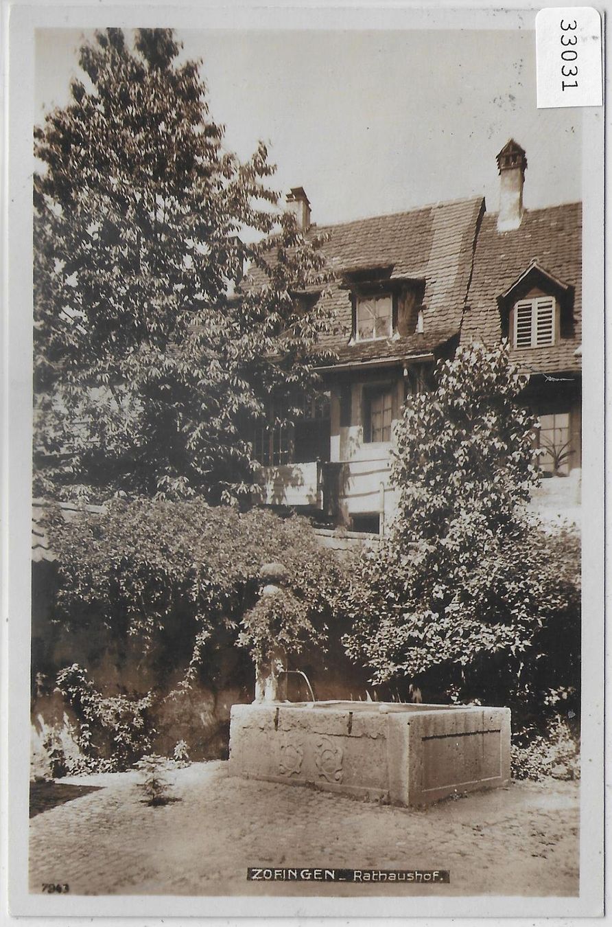Cartoline postali: Zofingen - Rathaushof – Usato da Ettingen venduto da Kartenplanet