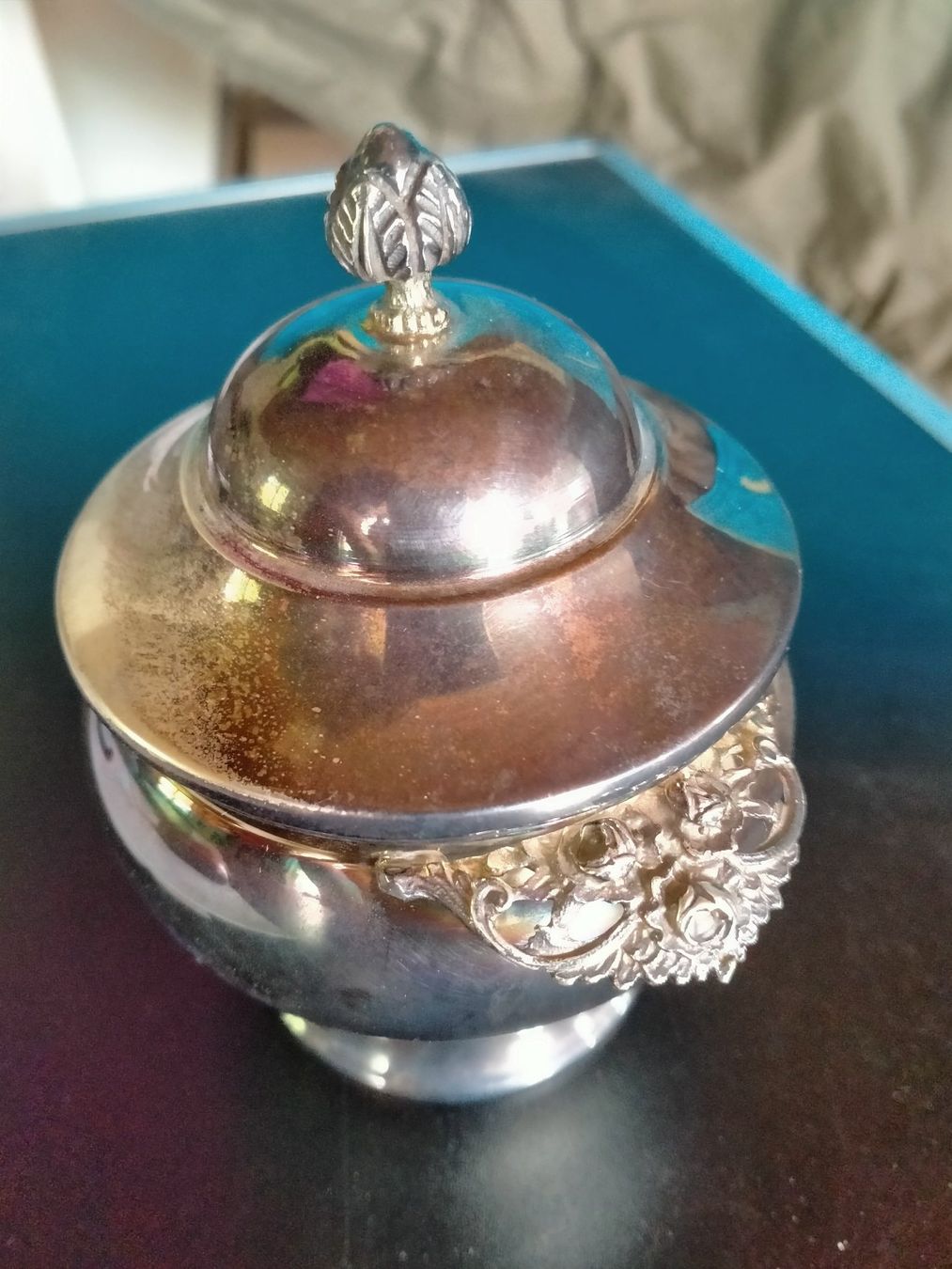 Set di piatti: Silber Dose / Silver can 800 / sugar bowl lidded bowl ... – Usato da Küssnacht am Rigi venduto da perlboote