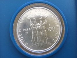 Sehr schöne 500 Lire XXIII olimpiade L A