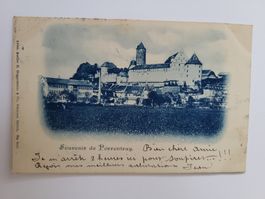 Postkarte Porrentruy Ansicht mit Stempel 21.07.1907 RN