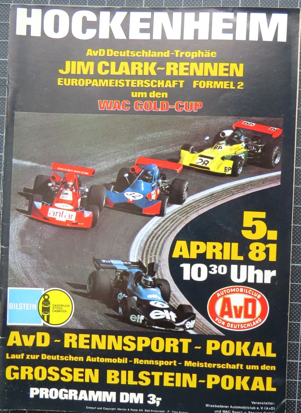 Documenti: Orig. Programm Formel 2 Hockenheim 1981 – Usato da Ettingen venduto da campione_1