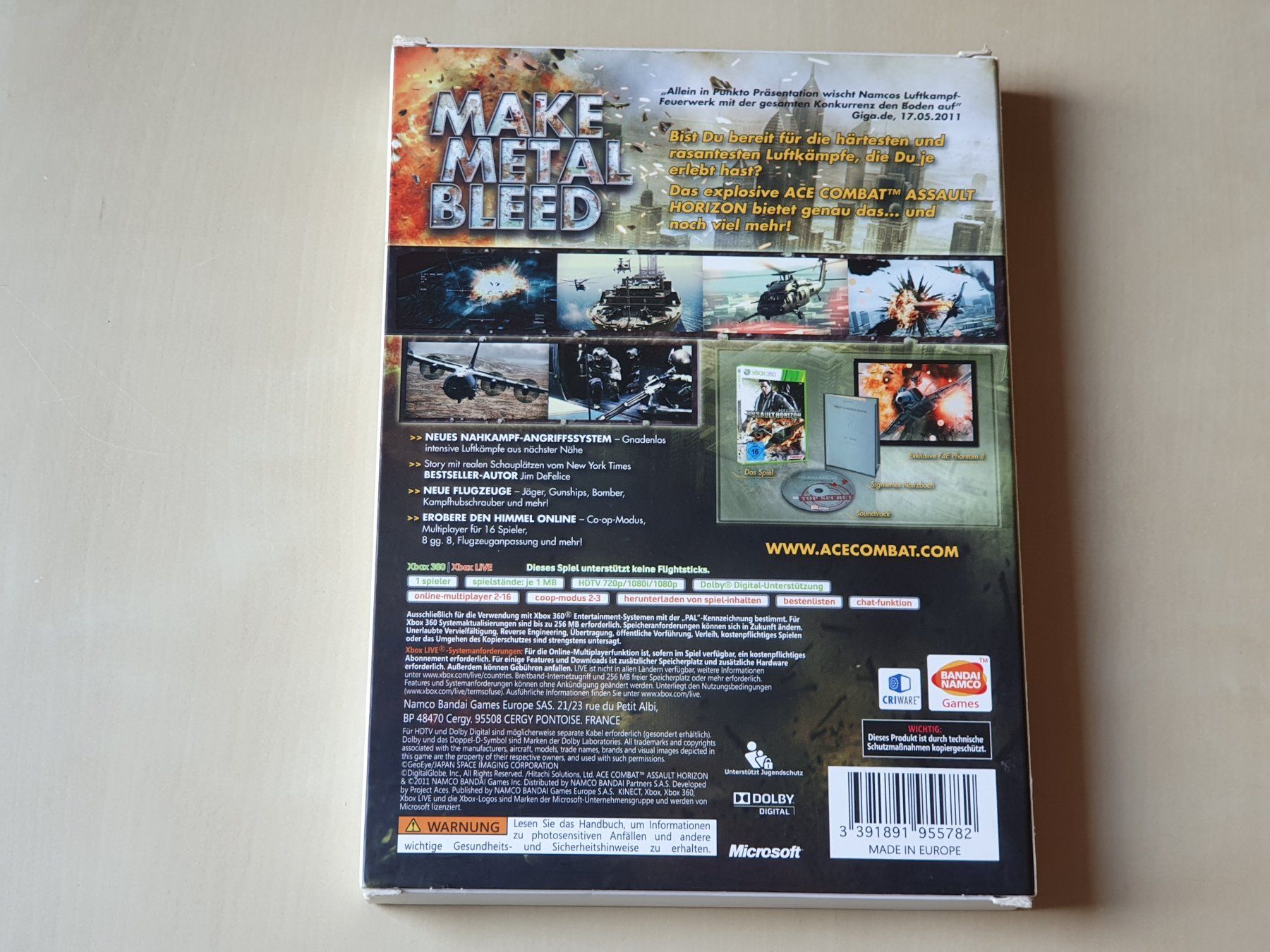 Microsoft Giochi: Ace Combat Assault Horizon – Usato da Stansstad venduto da collectorsshop 1