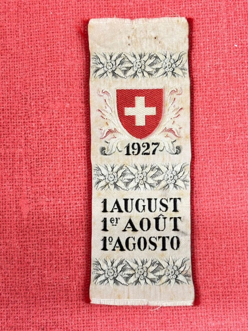 Placchette & Badge: 1 August-Abzeichen 1927 TOP – Usato da Ormalingen venduto da digital09